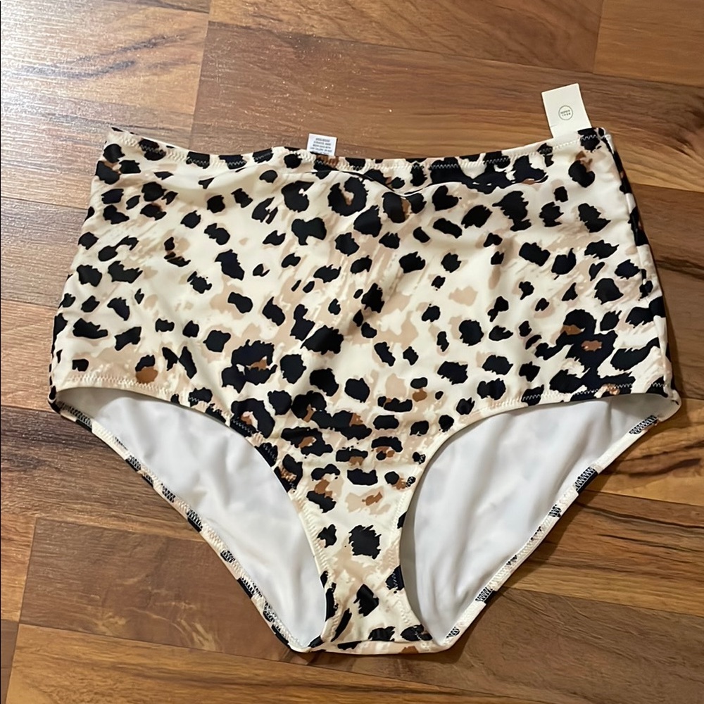 Aerie leopard print medium swimsuit bottoms
